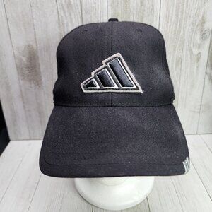Vintage Adidas Logo Cap Hat Black One Size Fits All Adjustable Strapback